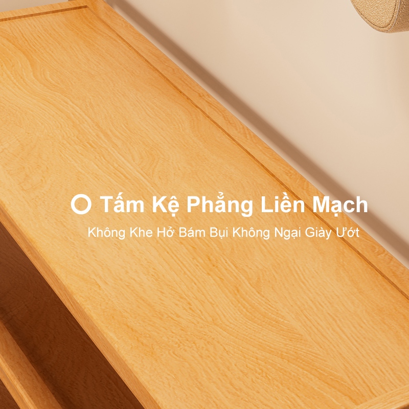 Kệ Giày Gỗ Phong Cách Tối Giản Tiết Kiệm Không Gian Giúp Nhà Cửa Ngăn Nắp Cho Phòng Khách