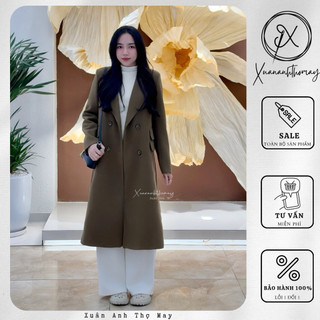 Áo mangto dạ túi 2 nắp form rộng (113cm) - Xuananhthomay