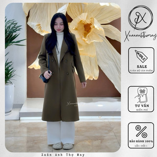 Áo mangto dạ túi 2 nắp form rộng (113cm) - Xuananhthomay