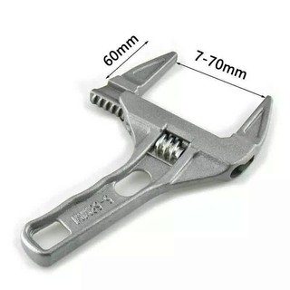 Mỏ lết miệng rộng 68mm tiện dụng, Mỏ lếch miệng rộng hợp kim nhôm bền bỉ, cờ lê đa năng vặn ống nước