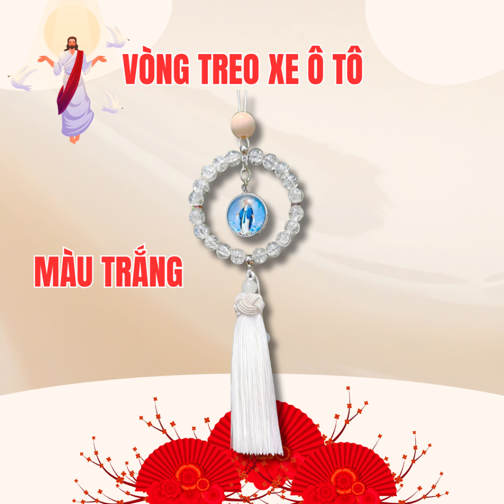 Vòng Treo Xe Công Giáo Được Làm Thủ Công. Quà Tặng Ý Nghĩa