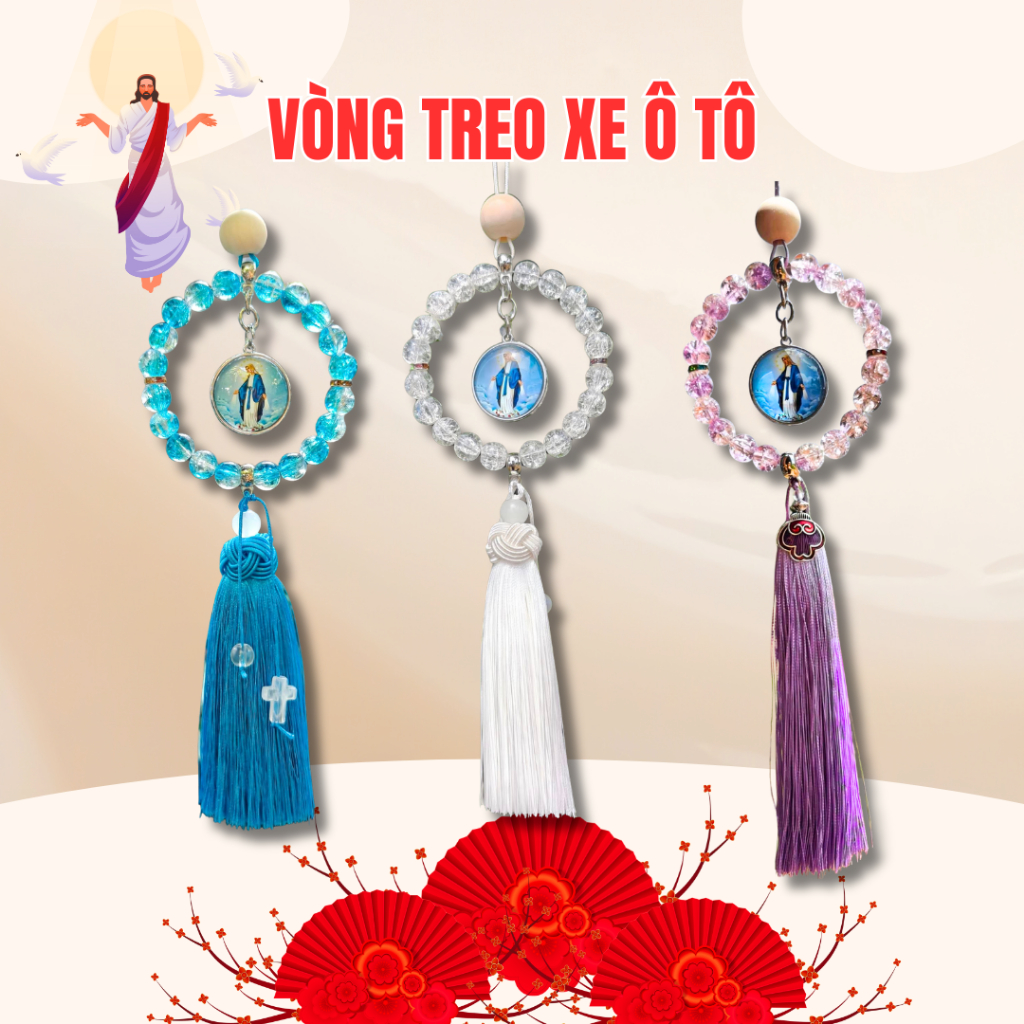 Vòng Treo Xe Công Giáo Được Làm Thủ Công. Quà Tặng Ý Nghĩa