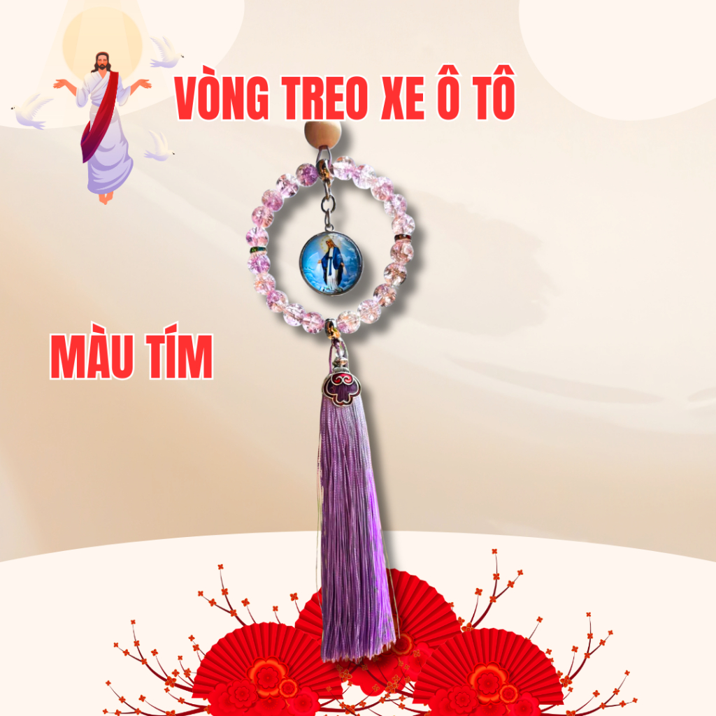 Vòng Treo Xe Công Giáo Được Làm Thủ Công. Quà Tặng Ý Nghĩa