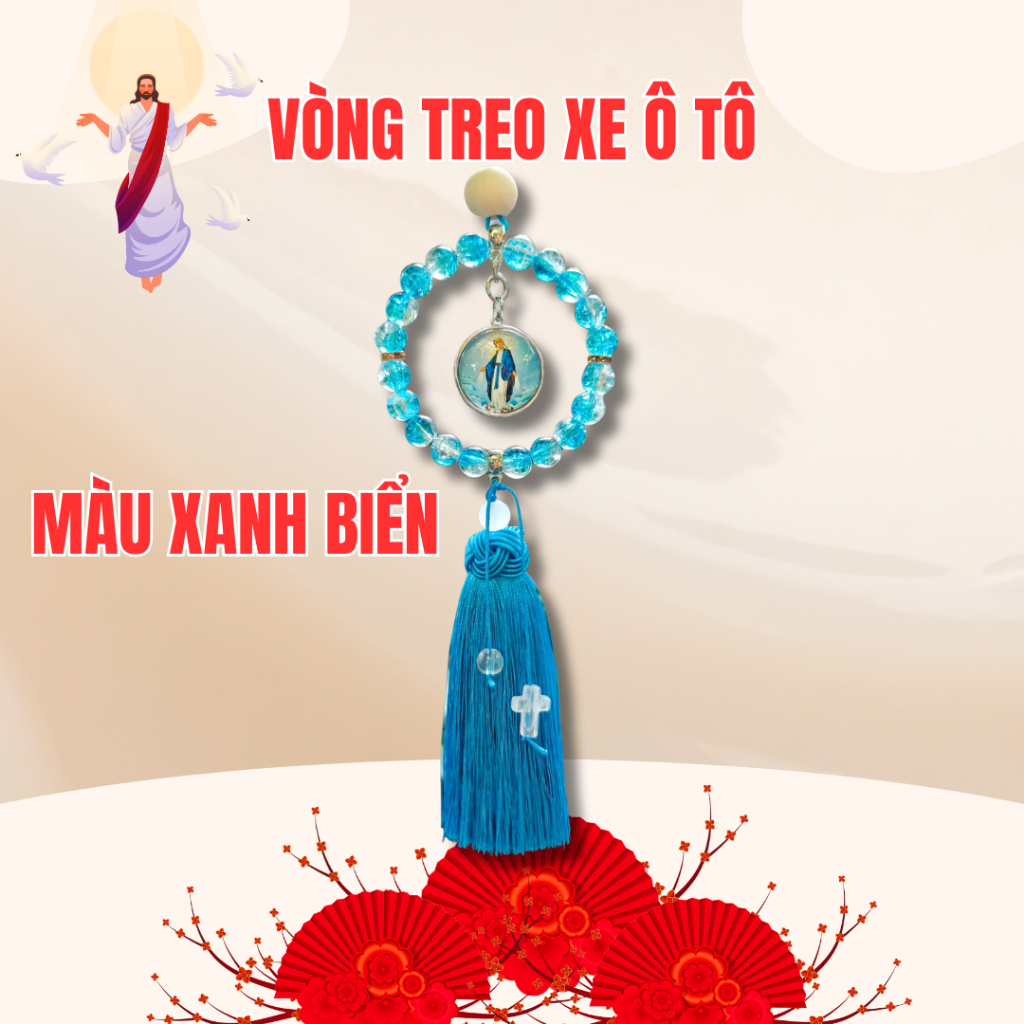 Vòng Treo Xe Công Giáo Được Làm Thủ Công. Quà Tặng Ý Nghĩa