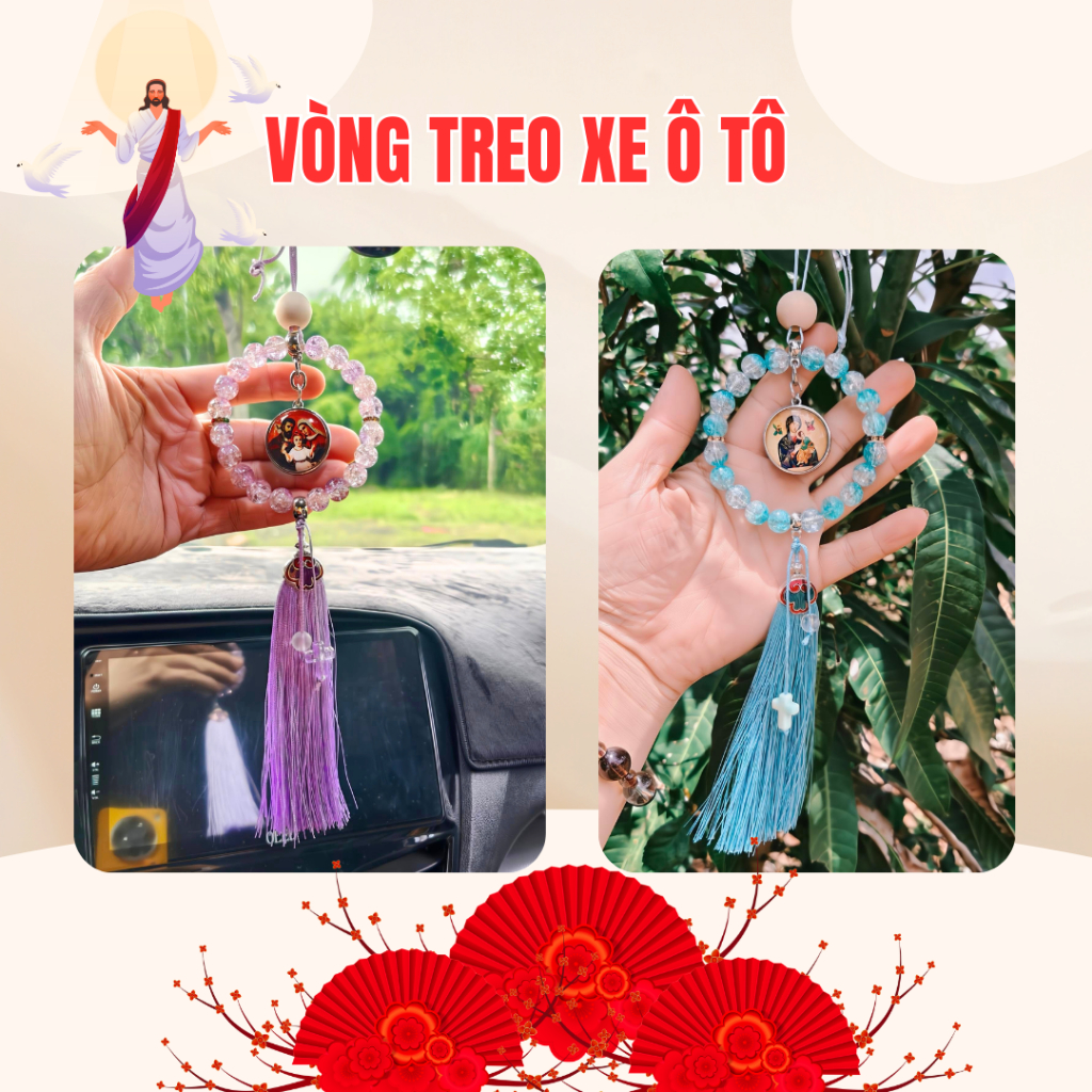 Vòng Treo Xe Công Giáo Được Làm Thủ Công. Quà Tặng Ý Nghĩa