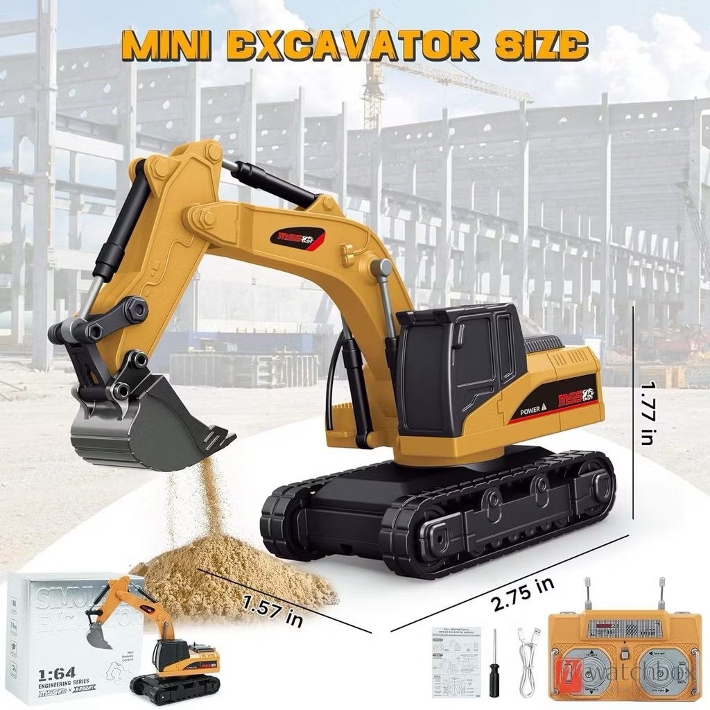 Xe Công Trình Mô Hình 1/64 điều khiển từ xa – Xe Ben,Xe Nâng,Máy xúc