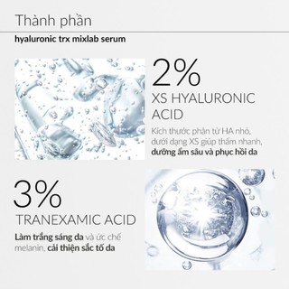 Serum HA + 3% Tranexamic acid mờ nám, sáng da Ekseption Hyaluronic TRX 75ml    - Sản phẩm: Tinh chất serum Ekseption Hya
