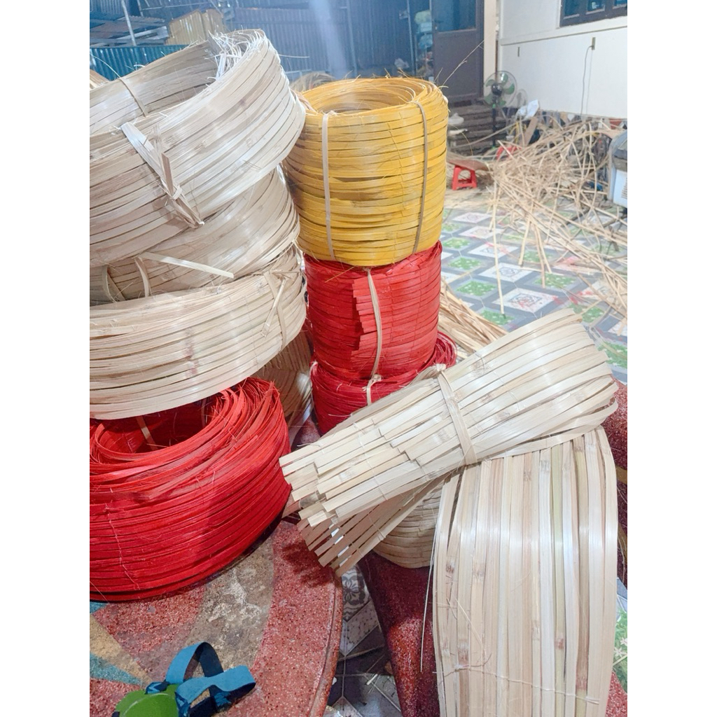 combo 10 phên uốn dẻo màu đỏ + màu tự nhiên 15cm x 5m