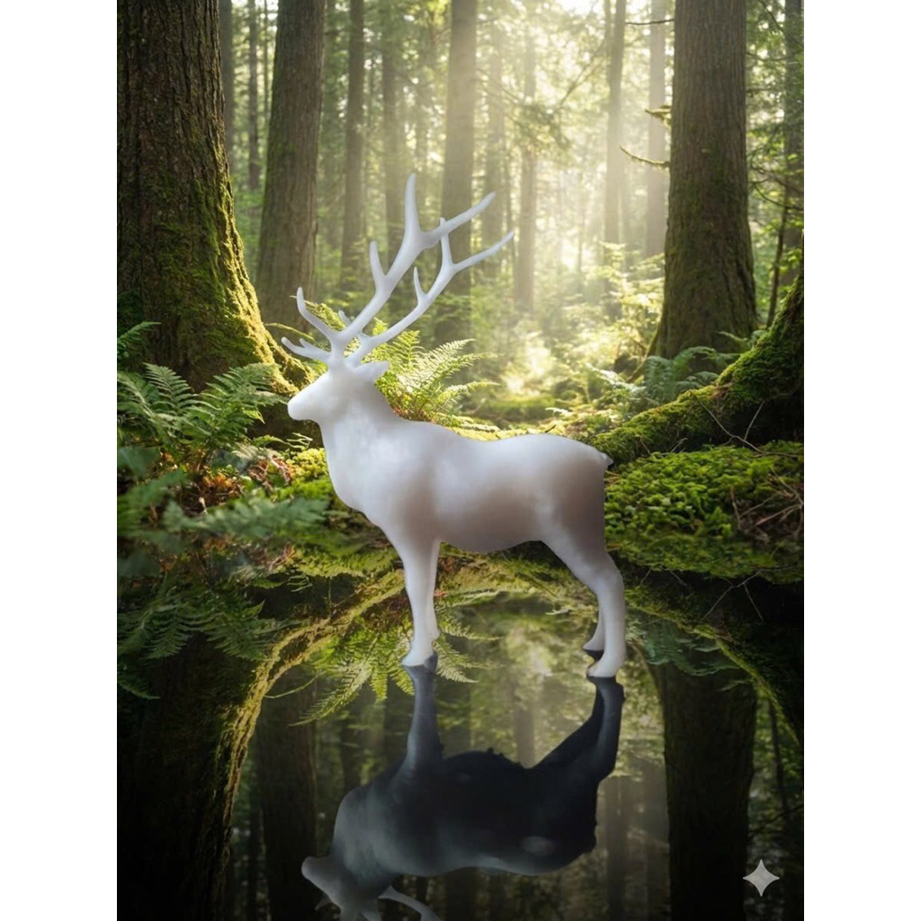 Mô hình hươu 3D trang trí tiểu cảnh,terrarium