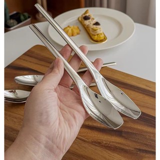 (M8) Muỗng ăn cơm ăn súp cán dài bản to  M8  inox 304  có 2 size lựa chọn