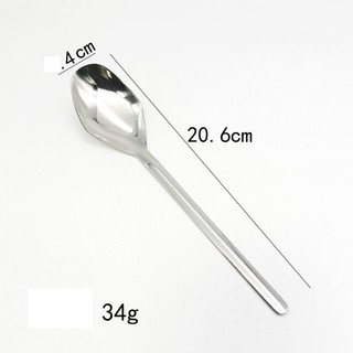 (M8) Muỗng ăn cơm ăn súp cán dài bản to  M8  inox 304  có 2 size lựa chọn