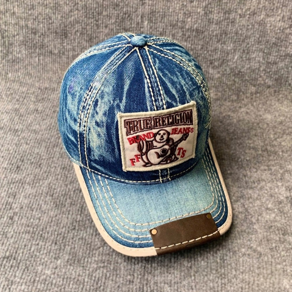 Nón kết, mũ lưỡi trai Ông Địa đàn phối vải jeans form đẹp thời trang đường phố