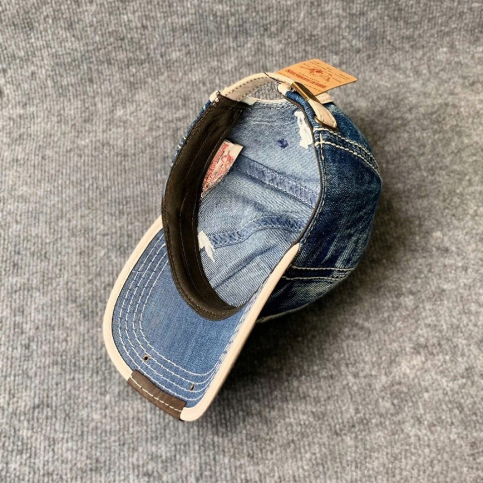 Nón kết, mũ lưỡi trai Ông Địa đàn phối vải jeans form đẹp thời trang đường phố