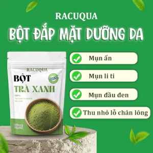 Bột Trà Xanh Sấy Lạnh Đắp Mặt Làm Đẹp RACUQUA 75g Tiện Lợi