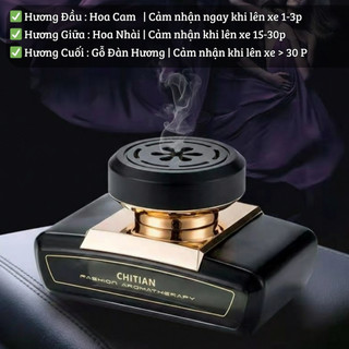 Nước hoa ô tô Chitian cao cấp – Hương hoa gỗ (Floral Woody), 3 tầng hương sang trọng và tinh tế