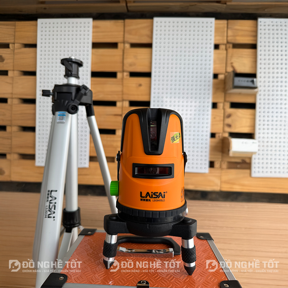 Máy Cân Bằng Laser 5 Tia Xanh LAISAI LSG640SLD, Pin 2200 mAh – XOAY 360 độ, CHÍNH HÃNG, BH 12 THÁNG