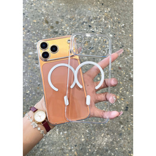 Ốp LIKGUS Trong Suốt lưng cứng viền cứng mỏng nhẹ không ố màu dành cho iPhone 17/16/15/14/13/12/promax