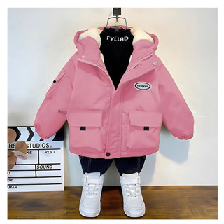 [11-45KG] Áo Khoác parka Lót Lông Cho Bé Trai Và Gái, Vải Trắng Bạc Cản Gió Chống Nước Giữ Ấm Cơ Thể