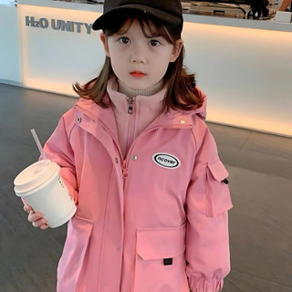 [11-45KG] Áo Khoác parka Lót Lông Cho Bé Trai Và Gái, Vải Trắng Bạc Cản Gió Chống Nước Giữ Ấm Cơ Thể