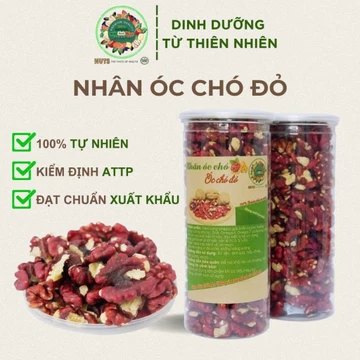 Nhân hạt óc chó đỏ Trần Anh Food - 500g loại 1 thơm ngon sấy nguyên vị, hạt óc chó nướng vị mật ong