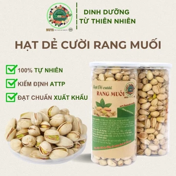 Hạt dẻ cười Trần Anh Food - Hạt dẻ cười rang muối hộp 500g ăn vặt mẹ bầu ăn kiêng giảm cân