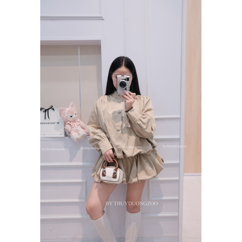 THUYDUONGZOO - SET JUM KAKI CHÂN VÁY BÍ BỒNG TIỀU THƯ DÀY DẶN SẴN