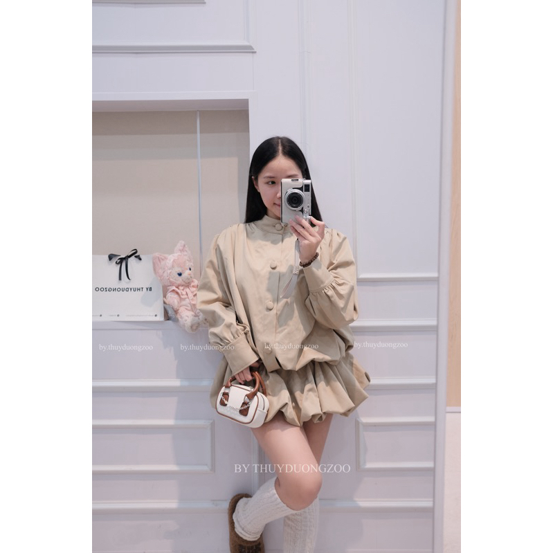 THUYDUONGZOO - SET JUM KAKI CHÂN VÁY BÍ BỒNG TIỀU THƯ DÀY DẶN SẴN