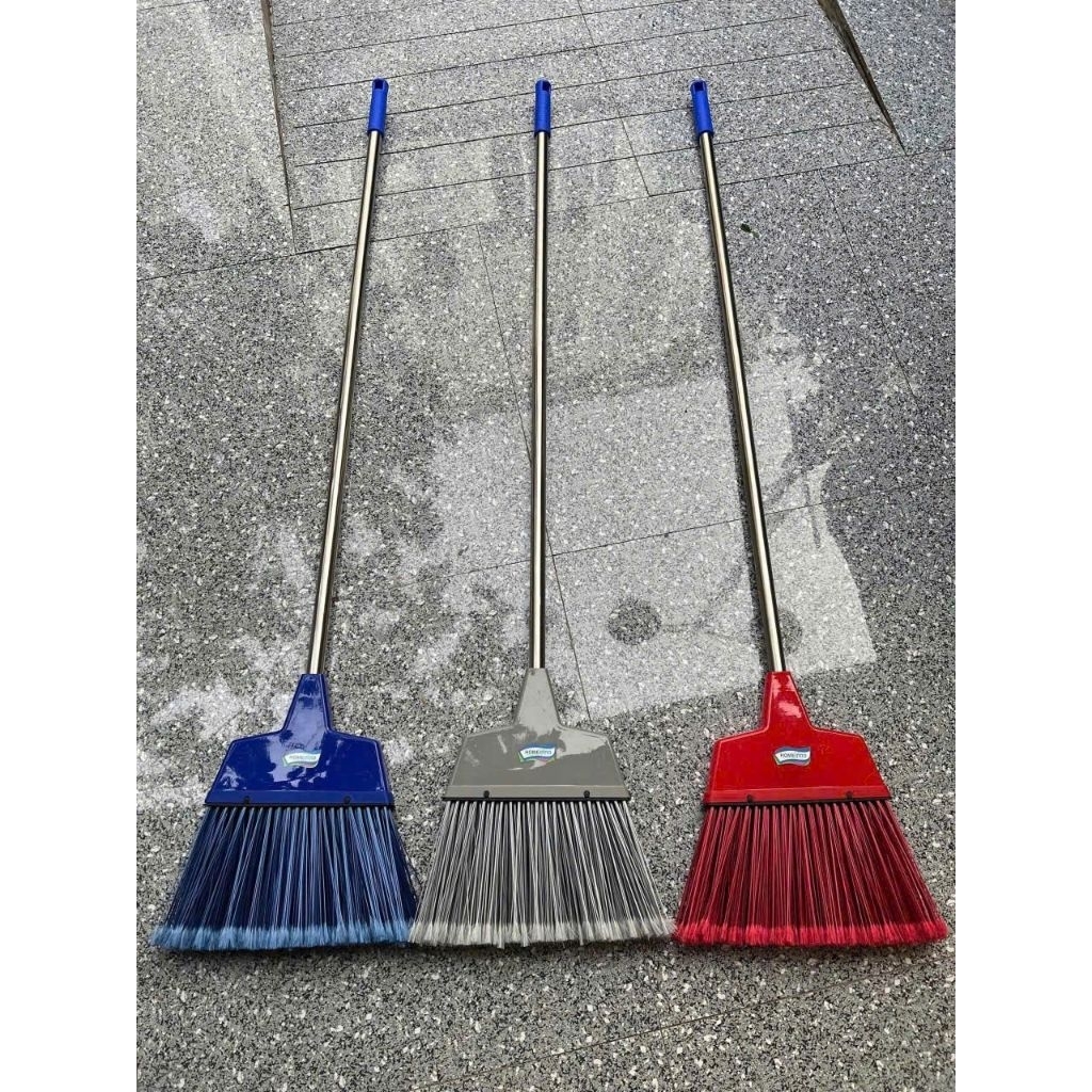 Chổi Nhựa Quét Sân, Quét Sàn Homeinno Đầu Cước 30cm Cán Inox Dài 110cm Quét Sân Vườn, Quét Lá Cây