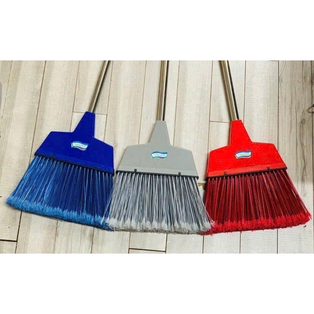 Chổi Nhựa Quét Sân, Quét Sàn Homeinno Đầu Cước 30cm Cán Inox Dài 110cm Quét Sân Vườn, Quét Lá Cây