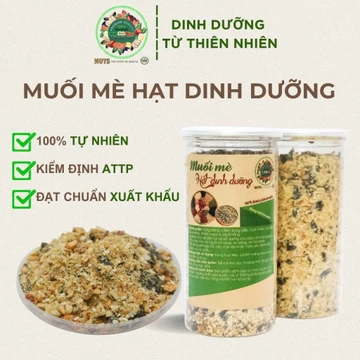 Muối Mè TA Healthy Food - Dành Cho Người Ăn Kiêng, Ăn Eatclean Giàu Chất Dinh Dưỡng Hũ 500gr