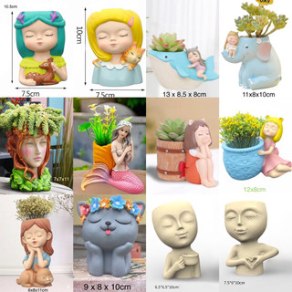 Bộ 50 tượng thạch cao tô màu, chậu trồng cây, lọ đụng bút, cốc nến💥TƯỢNG TRẮNG CHƯA TÔ MÀU💥