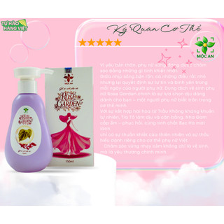 [ MUA 1 TẶNG 1 ] Dung Dịch Vệ Sinh ROSE GARDEN Hộp 150ml MỘC AN Thành Phần Lá Trầu Không, Nha Đam, Tía Tô, Bạc Hà