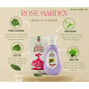 Dung Dịch Vệ Sinh ROSE GARDEN Thương Hiệu MỘC AN Thành Phần Lá Trầu Không, Nha Đam, Tía Tô, Bạc Hà