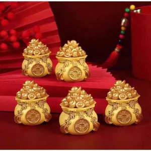 Set 3 Hũ Vàng tài Lộc đựng muối gạo