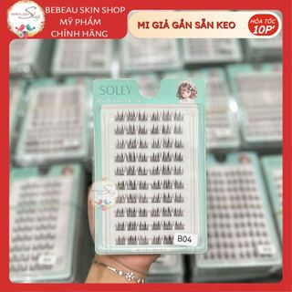 Mi Giả Gắn Sẵn Keo CLUSTER SOLEY Đa Dạng Dang Mi, Phù Hợp Với Nhiều Kiểu Makeup - Bebeau
