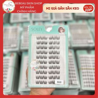 Mi Giả Gắn Sẵn Keo CLUSTER SOLEY Đa Dạng Dang Mi, Phù Hợp Với Nhiều Kiểu Makeup - Bebeau