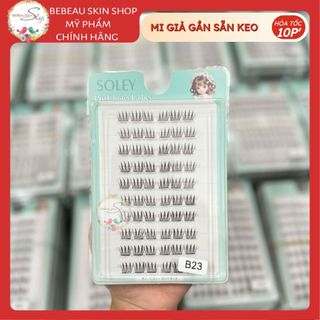 Mi Giả Gắn Sẵn Keo CLUSTER SOLEY Đa Dạng Dang Mi, Phù Hợp Với Nhiều Kiểu Makeup - Bebeau