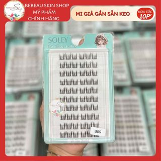 Mi Giả Gắn Sẵn Keo CLUSTER SOLEY Đa Dạng Dang Mi, Phù Hợp Với Nhiều Kiểu Makeup - Bebeau
