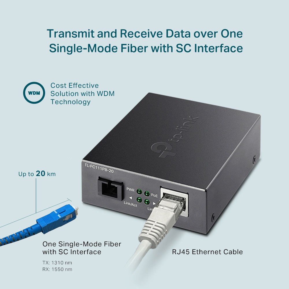 Bộ Chuyển Đổi Quang Điện TP-Link TL-FC111PB-20 | Truyền Dẫn Ổn Định