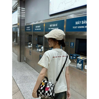 (IN 2 MẶT) Áo thun HALEV UNISEX OVERSIZE form rộng nam nữ in hình NÓN LÁ 3D CỜ VIỆT NAM BÚA LIỀM chất Cotton mềm mịn