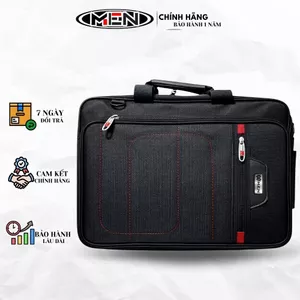 HCM Cặp học sinh các cấp màu đen cơ bản đường nét INTED M.E.N {MẪU MỚI}