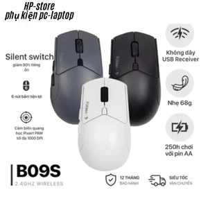 Chuột Gaming/Văn Phòng Fuhlen B09S- Kết nối 2 chế độ Wireless mode Bluetooth, 2.4G DPI 4000 sạc pin