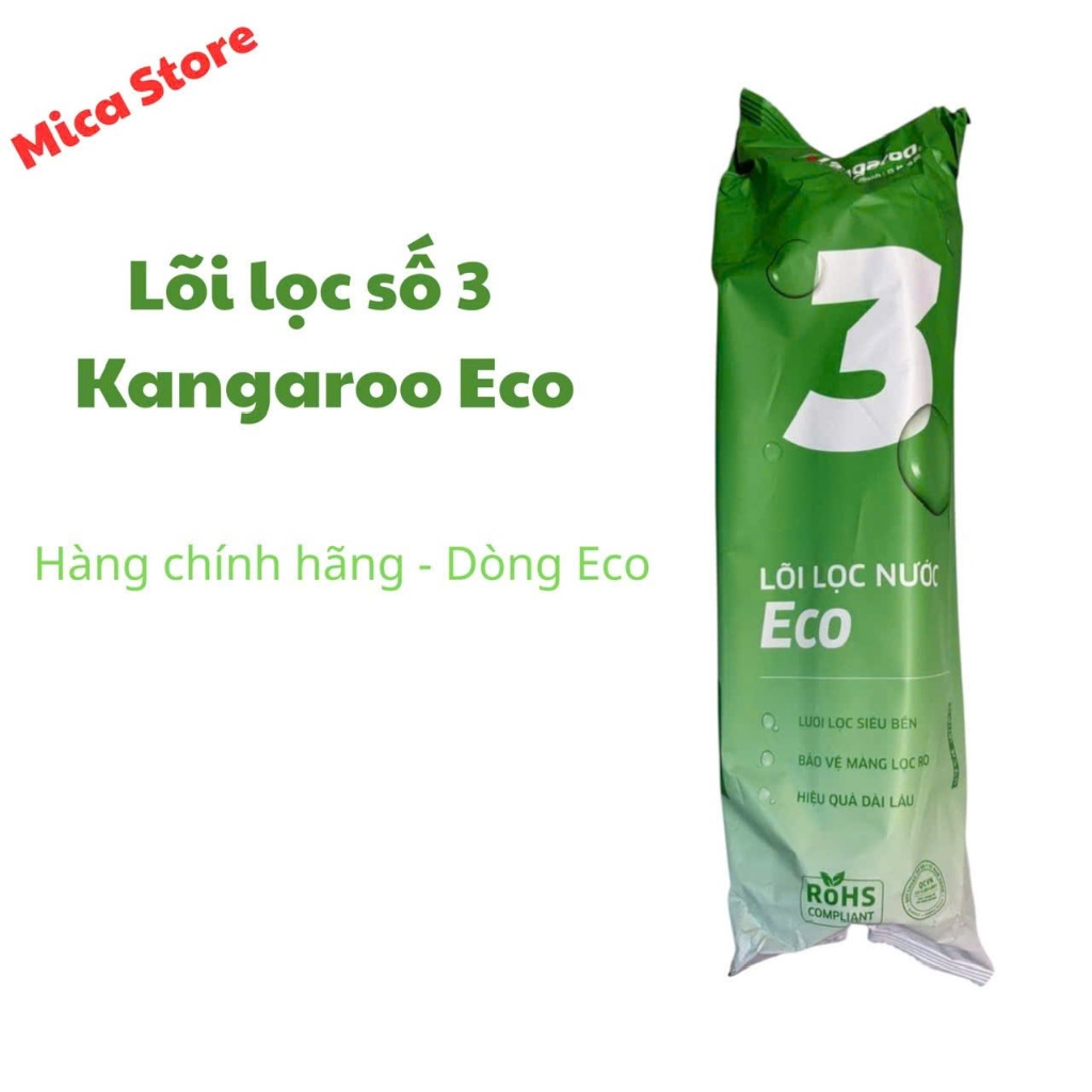 Lõi lọc nước KANGAROO chính hãng - Bộ lõi lọc 1,2,3