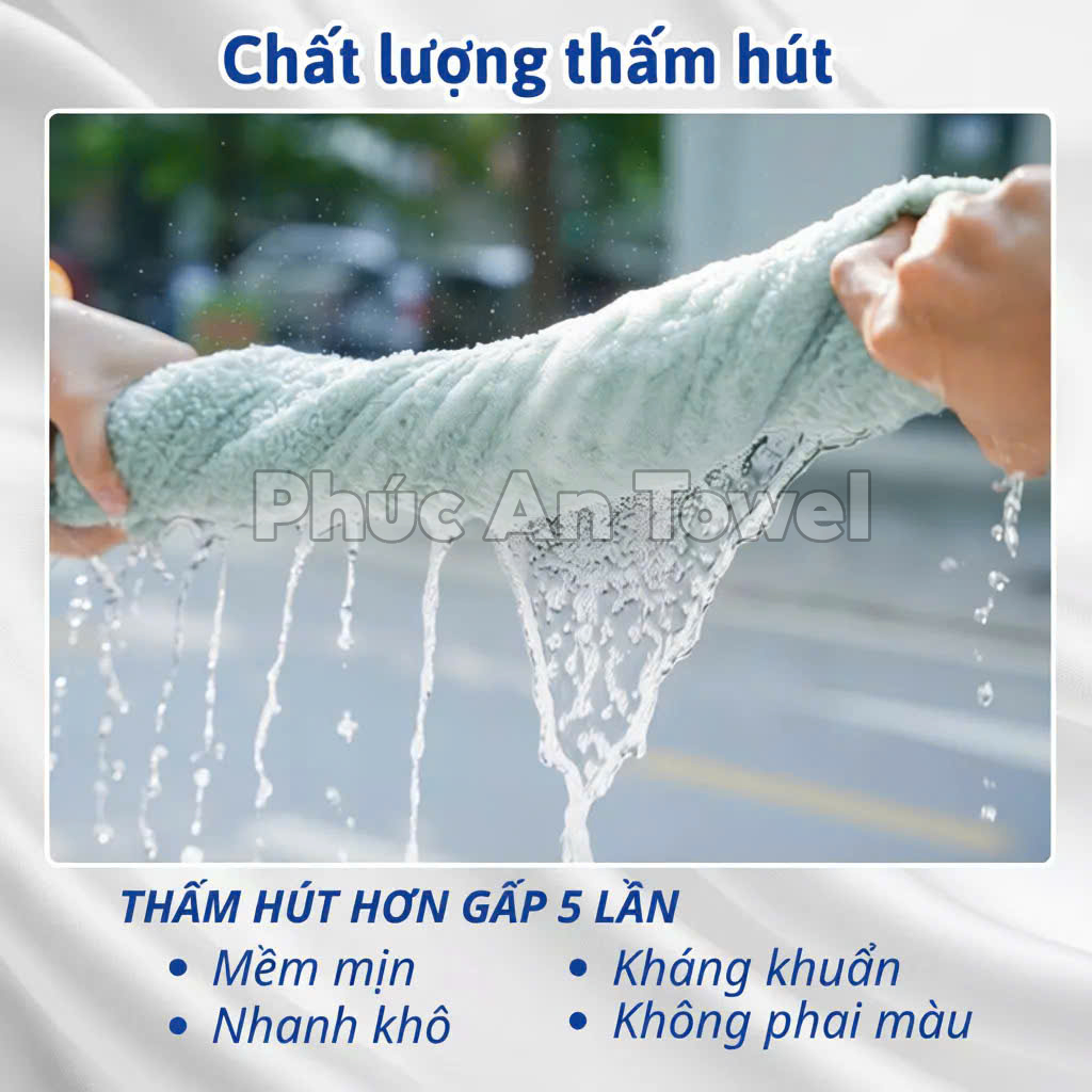 Khăn Mặt Cotton Cao Cấp,30x50cm, Khăn Lau Mặt Cho Bé, Khăn Mặt Gia Đình, Khăn Siêu Mềm Mịn Thấm Hút