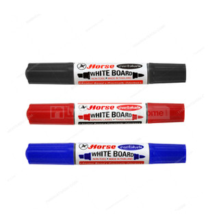 [HỘP] Bút lông bảng Horse 2 đầu – Marker viết bảng Whiteboard 2 Tip, viết mượt, dễ tẩy