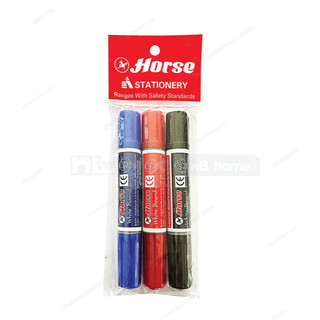 [HỘP] Bút lông bảng Horse 2 đầu – Marker viết bảng Whiteboard 2 Tip, viết mượt, dễ tẩy