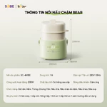 [ COMBO SIÊU TIẾT KIỆM ] Nồi Nấu Chậm 1L; 8 Chế Độ Nấu 4H10E + Máy Xay Ăn Dặm Cho Bé 8 Lưỡi 5H02D24 — ảnh 2