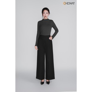 Quần Ống Rộng 𝐂𝐂𝐇𝐀𝐓 Dáng Suông Airi Hana Chất Liệu Dạ Cao Cấp 16QDZ8003ST