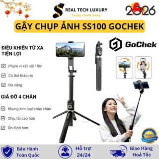 Gậy Chụp Ảnh 4 Chân Gochek SS100 2m2 Đa Năng 3 Trong 1 Tripod / Selfie Có Bluetooth Điều Khiển Từ Xa