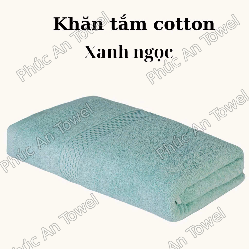 Combo 2 Khăn Tắm Cao Cấp, 50x100cm hoặc 60x120cm, Cotton 100%, Mềm Mại Thấm Hút, Khăn Tắm Toàn Thân